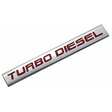 Emblema De Metal Con Acabado Cromado Para Turbo Diesel (letr