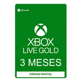 Xbox Live Gold 3 Meses Garantizados