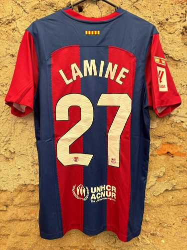 Jersey Barcelona Lamine Yamal Talla M Local Rolling