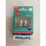 Focos Philips Leds Pellizco 158-168-12961 Rojo