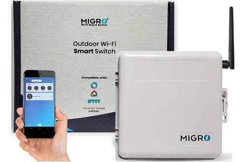 Migro Outdoor Smart Wi-fi Outlet Box, Heavy Duty 50a Resi...