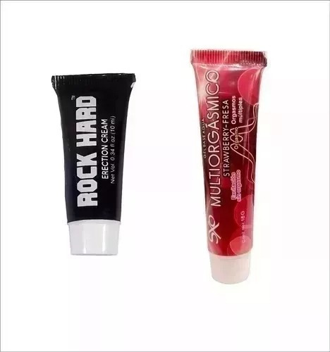 Lubricante Multiorgasmico 18gr & Rock Hard 10ml 