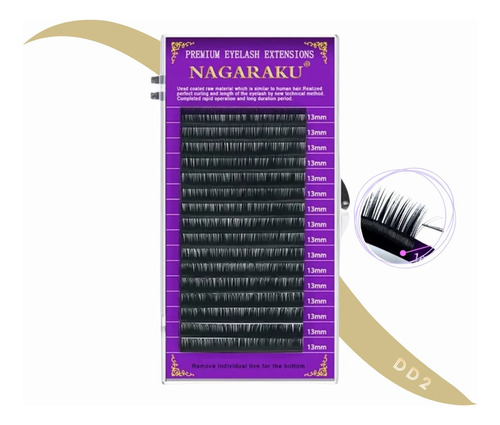 Nagaraku Extensión De Pestañas Mix 0.07 Y 0.15 Pelo X Pelo