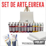 Combo Artistico Eureka X24 + Atril + Bastidores + Pinceles