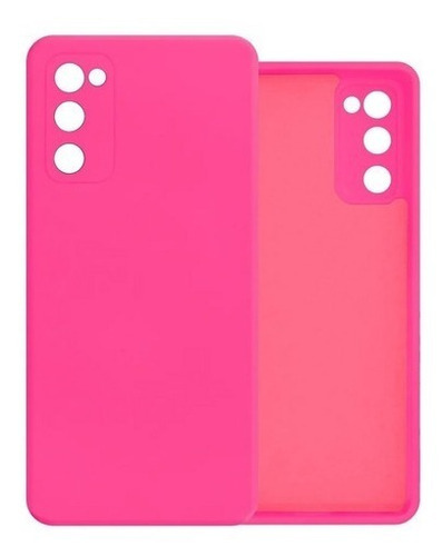 Capa Capinha Compatível Com Galaxy S20 Fe Silicone Premium Cor Rosa Pink