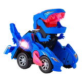 Carro Juguete Dinosaurios Transformer Niños Con Luz/sonido