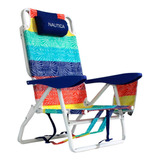 Silla De Playa Nautica® Con 5 Posiciones Plegable Portátil