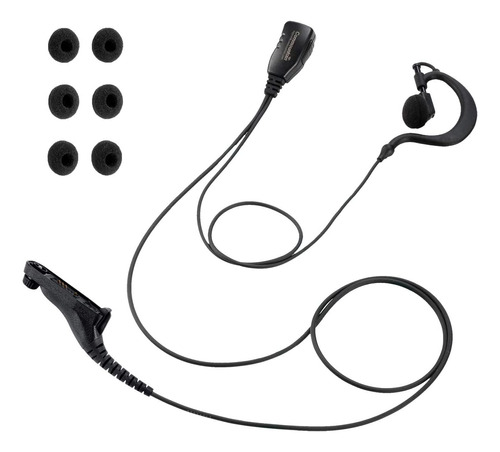 Auricular De Gancho De Oreja De Un Solo Cable Para Radios Mo