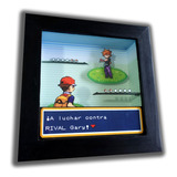 Pokemon Rojo Fuego Cuadro 3d Red Blue Game Boy Advance Gb