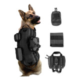 Pechera Chaleco Tactico Militar Perro Talla Grande Bolsas