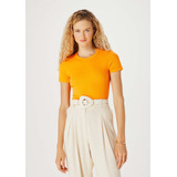 Blusa Cropped Feminina Canelada Hering