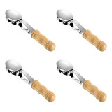 M 4 Cucharas Musicales (instrumento Con Mango De Madera,