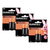 Kit 3 Cartelas C/2 Pilha Aa Duracell Alcalina 6 Unidades