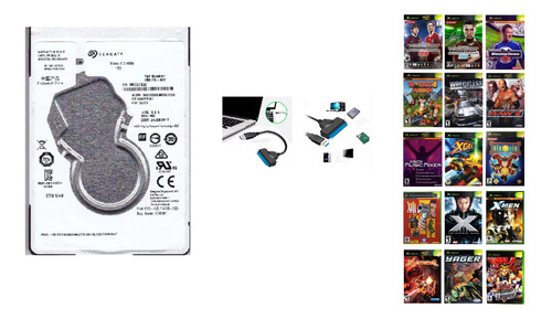 Disco Duro Juegos Xbox Clasico  1 Tera Cable Sata-usb 435uds