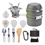 Set De Ollas Camping Cocina Campamento Deporte Al Aire Libre