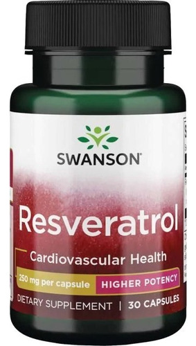 Resveratrol 30 Caps 250 Mg Salud Del Corazón 
