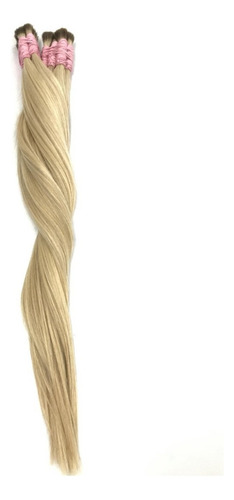 Cabelo Humano Liso Loiro Claro 60cm Mega Hair 100 Gramas Cor Loiro Clarissimo