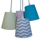 Lustre Pendente Luminária Decoração Cacho Bebê Chevron