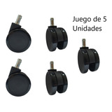 Rodachinas Grandes Silla Oficina Protector Piso Goma Negras 