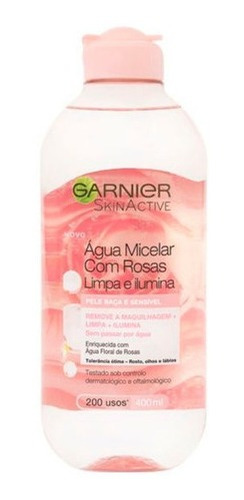 Garnier Skin Active Agua Micelar Con Rosas Ilumina 400ml