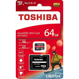 Toshiba 64 gb 64 g Exceria M303 con Adaptador Sd Tarjeta