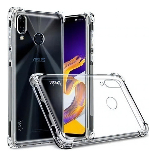 Capinha De Celular Transparente Zenfone 5z Zs620kl / Ze620kl Tela 6.2 Anti Impacto C/ Bordas Anti Impacto C Bordas