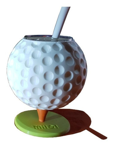 Mate Pelota Golf Sobre Tee O Green - 3d La Plata