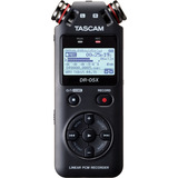 Gravador De Áudio Digital Usb Com Interface Estéreo Tascam Dr05x, Cor Preta