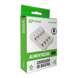 Cargador Baterías Pilas Aa / Aaa Usb Noga 1.2v Led Indicador