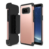 Galaxy Note 8 Case Holster Trianium Duranium Series Heavy Du