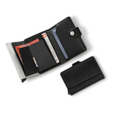 Altius Secrid Leather Card Wallet Victorinox Rfid Premium Color Negro Diseño De La Tela Liso