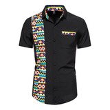 Camisa Con Estampado Africano Para Hombre, Ropa Vintage, Ven