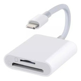 Adaptador Leitor iPhone Lightning Cartão De Memoria Micro Sd