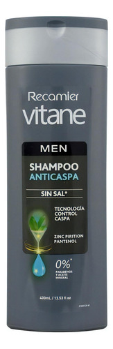  Champú Sin Sal Vitane Men Anticaspa Para Hombres