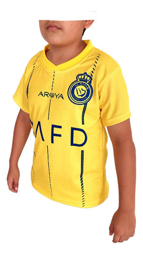 Playera Al-nassr,  Jersey Cristiano Ronaldo. Para Niño.