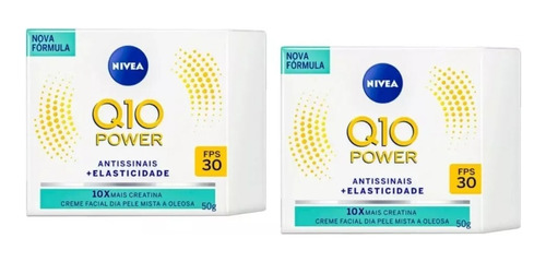 Creme Nivea Q10 Power Dia (pele Mista A Oleosa) 50g Kit C/2