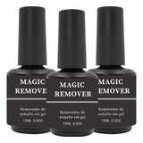  Kit 3 Magic Remover Removedor Em Gel Unha Nails Designer