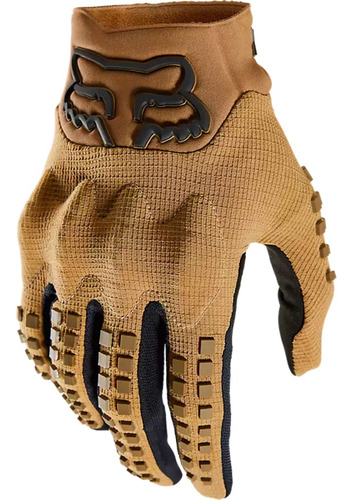 Guantes Fox Modelo Bomber Lt Dark Khaki Con Nudillos D3o 