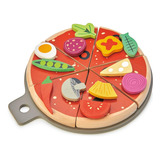 Tender Leaf Toys - Pizza Party - 6 Rebanadas De Juego De Jug