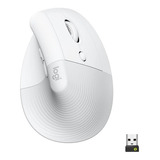 Mouse Logitech Lift Vertical Ergonómico Bluetooth Blanco