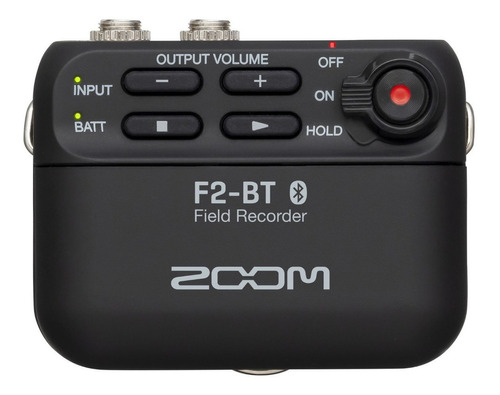 Grabador Campo Zoom F2-bt Mini Mic Corbatero Lmf-2 Usb-c Bt Color Negro