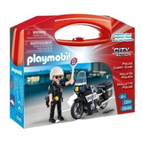 Valija Playmobil City Action Policia C/ Moto Intek Tiendajyh