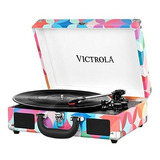 Tocadiscos Parlante Bluetooth Victrola Vsc-550bt Geo Print