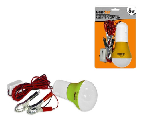 Pendente Luz Auxiliar Vistoria 12-24v Led Emergência Lampada