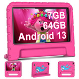Tablet Niña  Aocwei X300 7  64gb Rosa Y 7gb De Memoria Ram