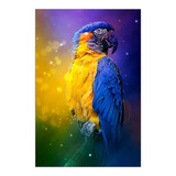 Vinilo Decorativo 20x30cm Guacamaya Loro Pajaro Exotico M4