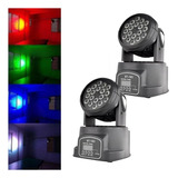 Kit 4 Canhões Moving Head 18 Led Rgb St-183 Strobo Festa Dj 