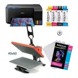 Combo Plancha Estampadora Sublimadora + Impresora Epson A4