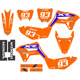 Kit Gráfico Biker R1de Xr250 Tornado Ades1vo 0.60 Mm Kr-36