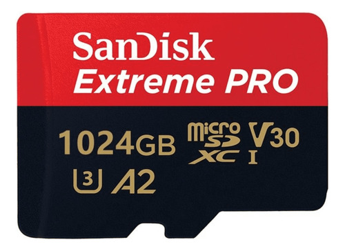 Cartão Memória Flash Sandisk Sd Extreme Pro 1024gb Adaptador